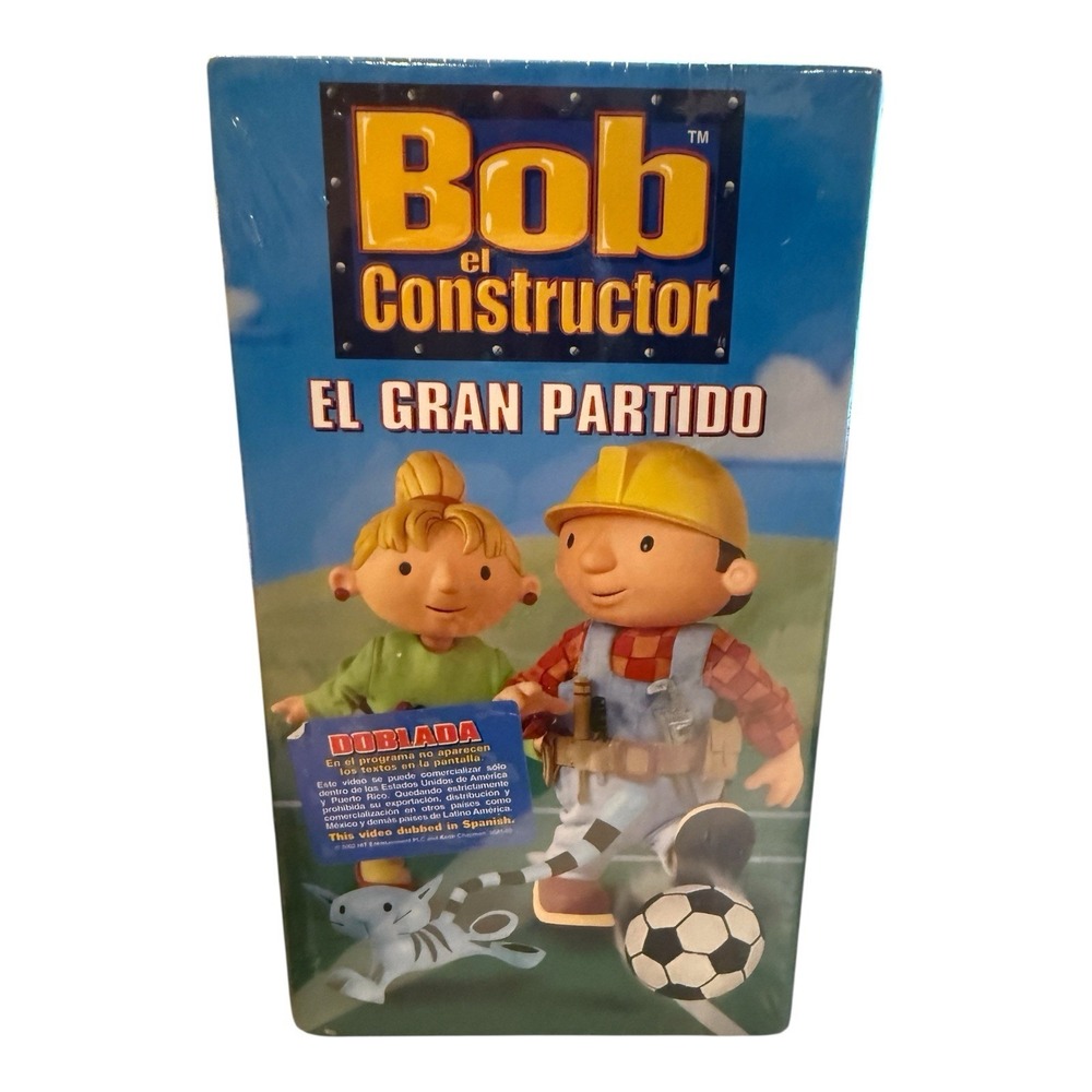 Bob the Builder el Constructor VHS Video Tape‎ El Gran Partido Spanish Sealed